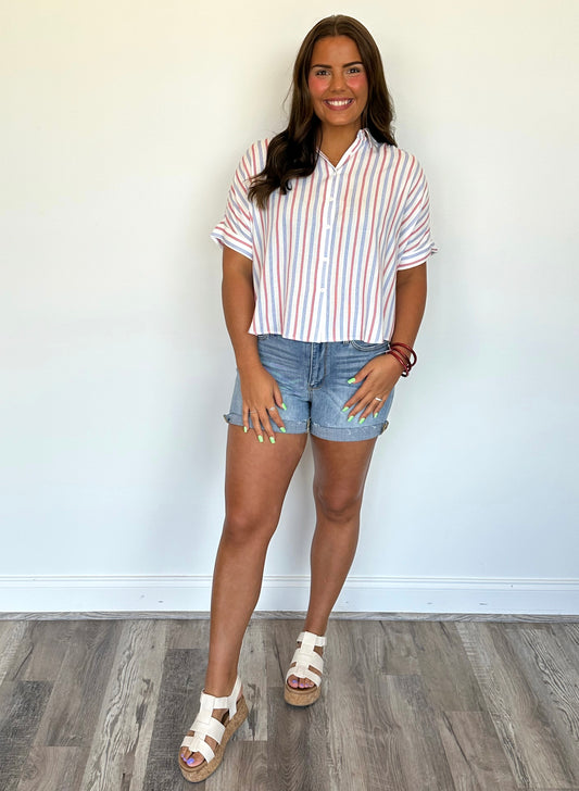 The Rebel Button Down Top **Final Sale**