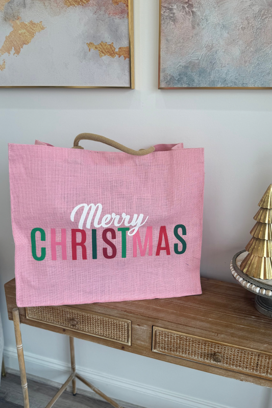 Merry Christmas Large Tote