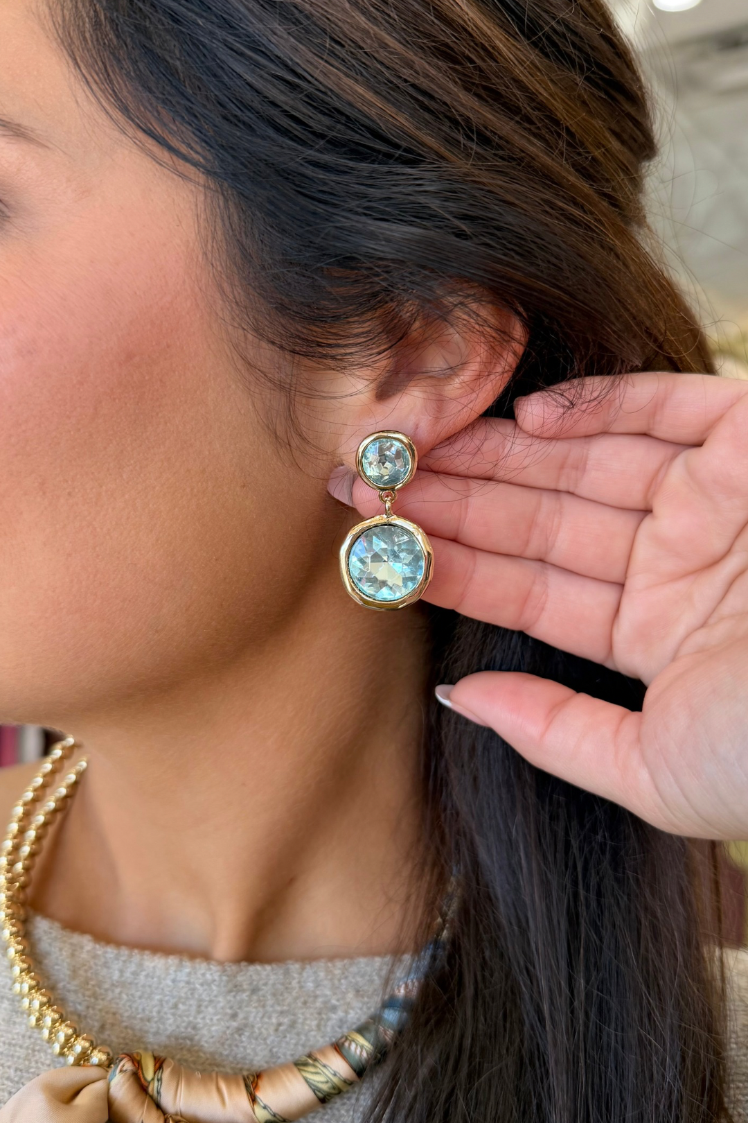 Luxe Faceted Drop Earrings