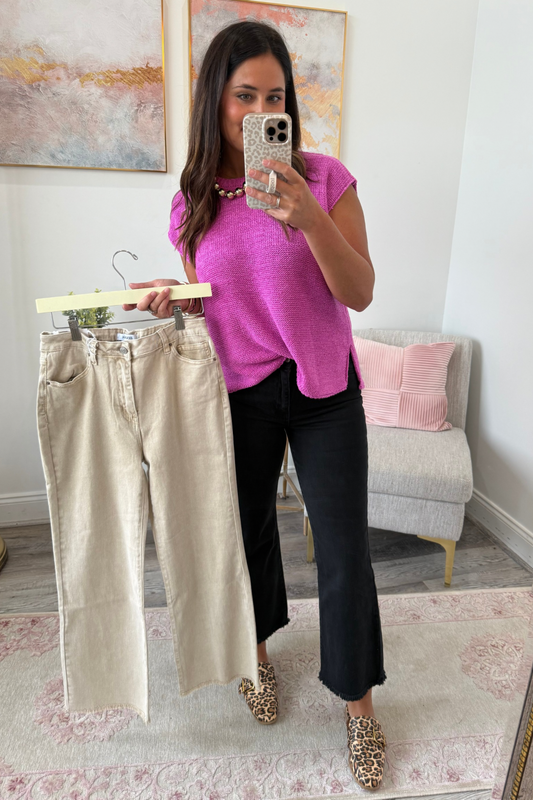 Washed Frayed Pant