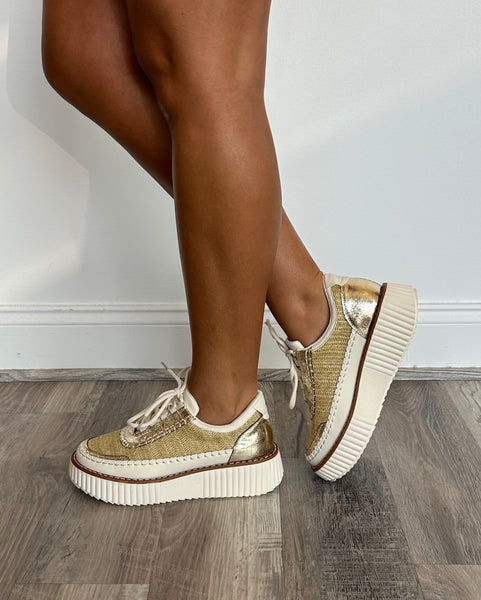 Gold Glam Platform Sneaker