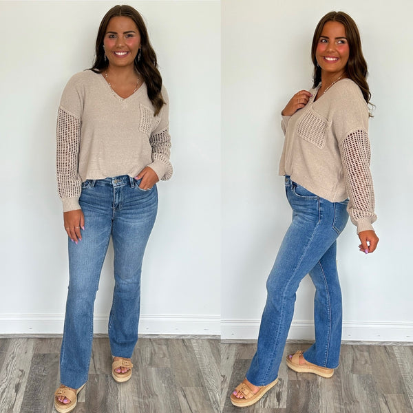 Miranda Mid-Rise Bootcut Jeans