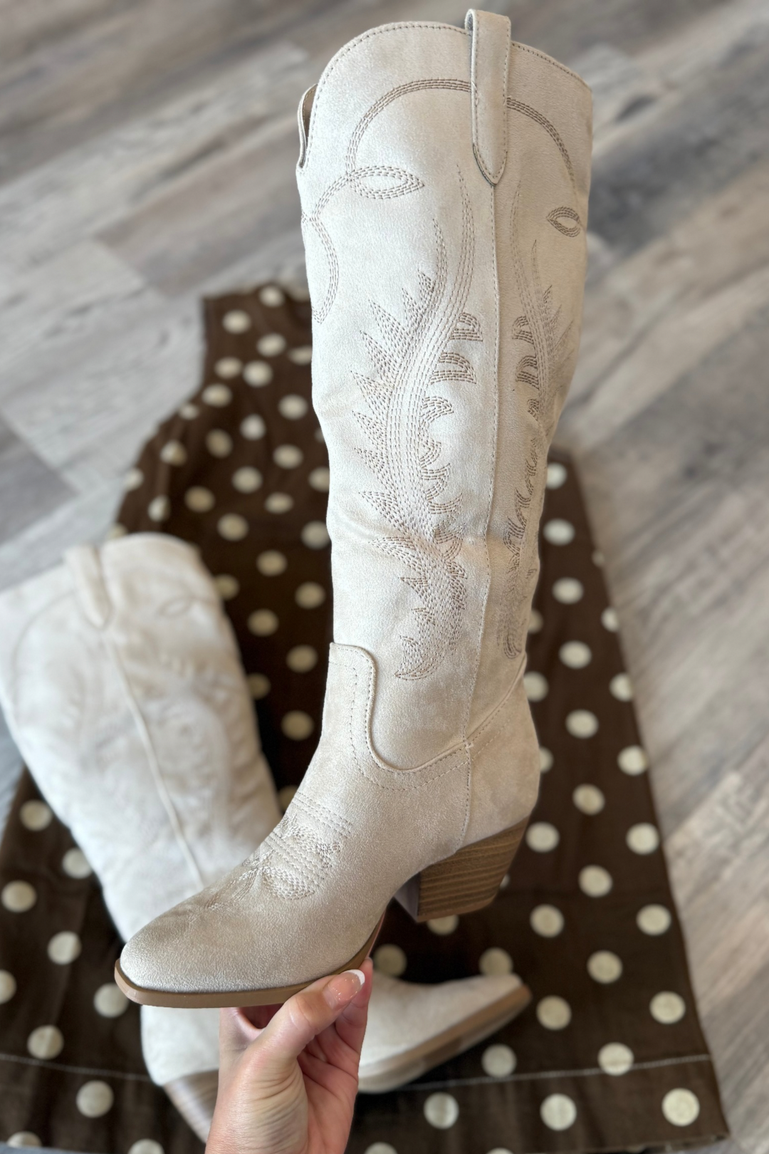 Western Charm Knee High Boots