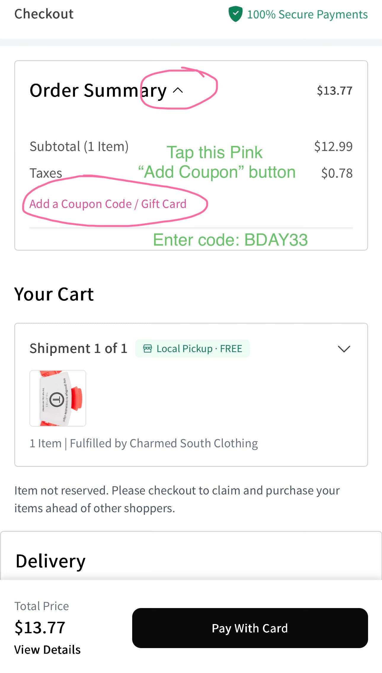 How to use coupon on APP