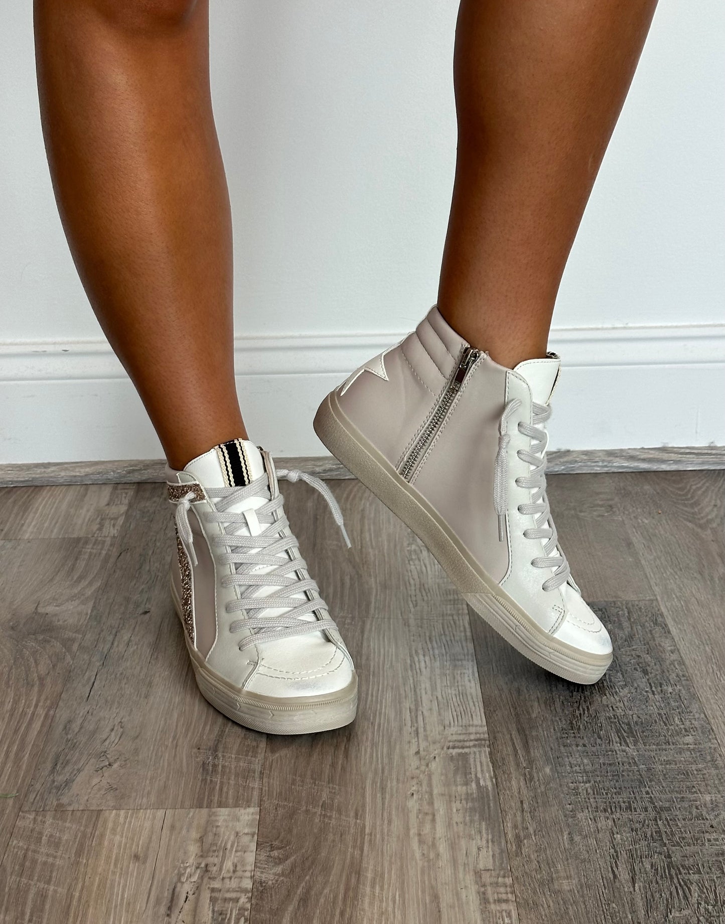 Touch of Glitz High Top Sneaker- FINAL SALE