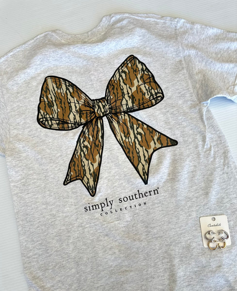 Simply Southern Camo Bow Tee