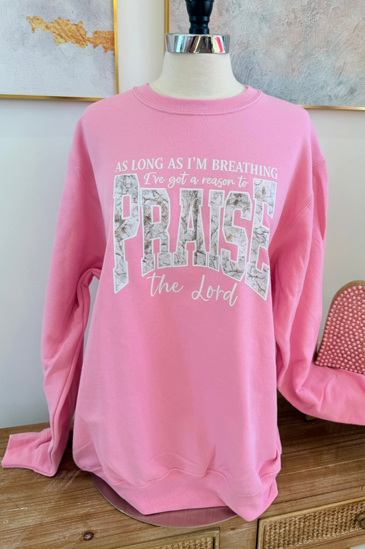 I've Got A Reason To Praise Camo Sweatshirt