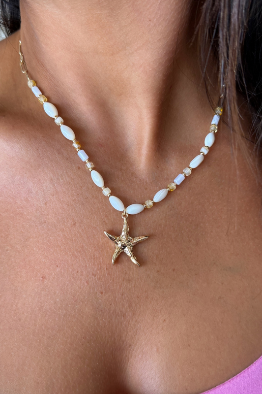 Seaside Glow Starfish Necklace