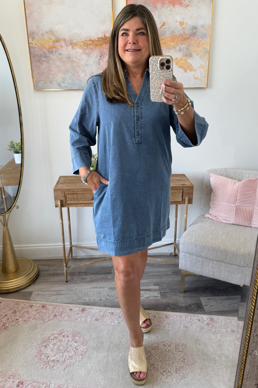 First Class Denim Dress