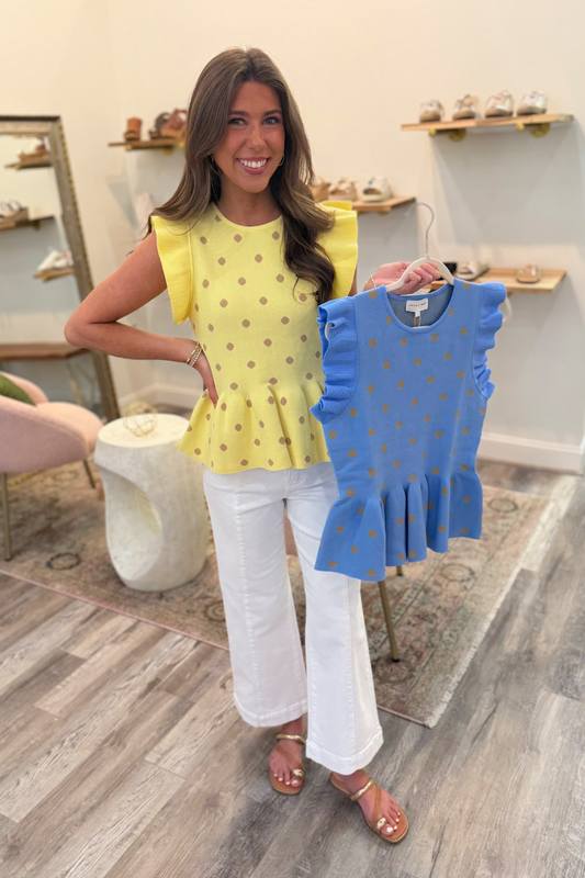 Darlin Dot Sweater Top