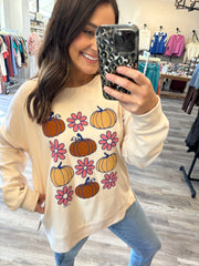 Pumpkin & Flowers Soft Style Tunic