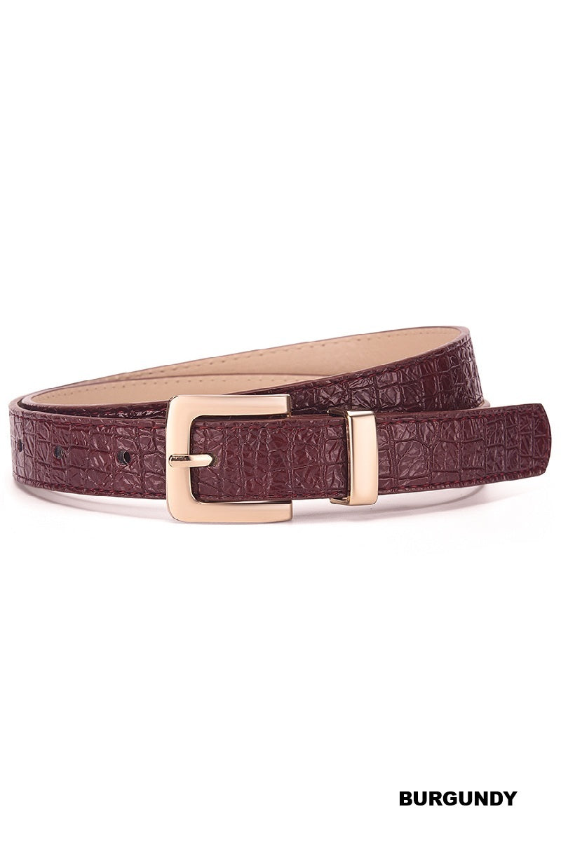 The Statement Croc Belt
