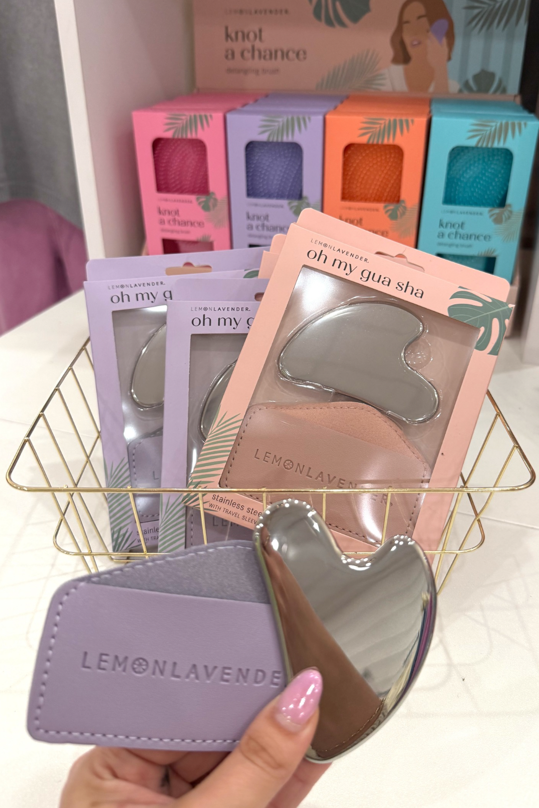Lemon Lavender Oh My Guash Stainless Steel Gua Sha