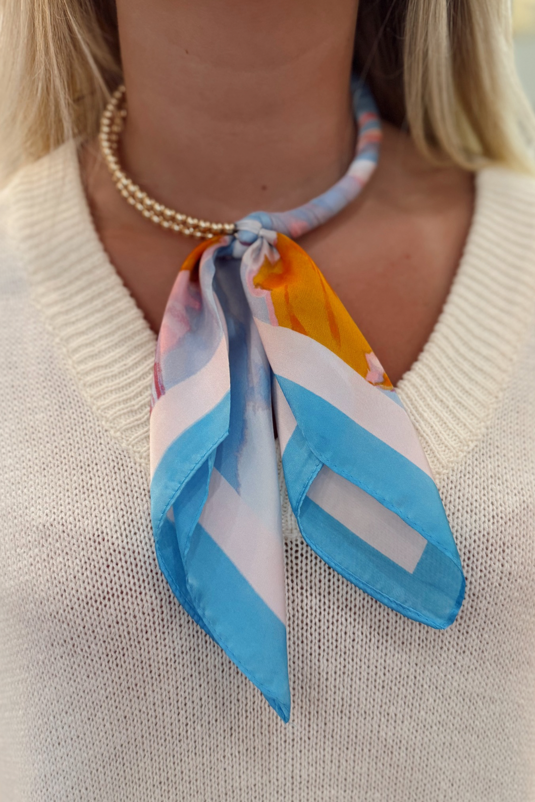 Scarf Wrapped Collar Necklace