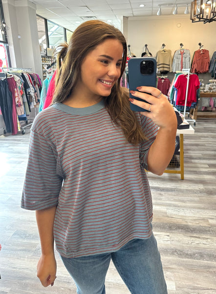 Striped Fashion Basic Top  **Doorbuster**  (Cyber Monday)