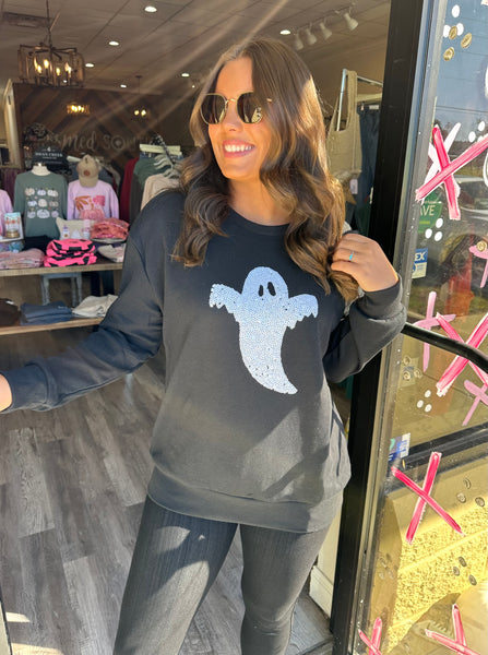 Ghost Sequin Sweatshirt