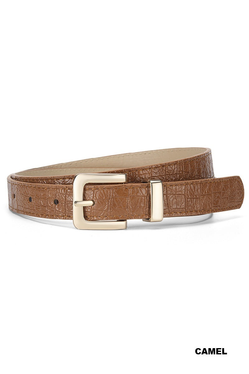 The Statement Croc Belt