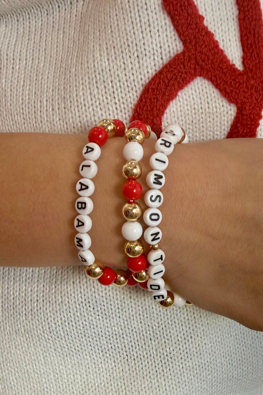 Alabama Crimson Tide Bracelet Set