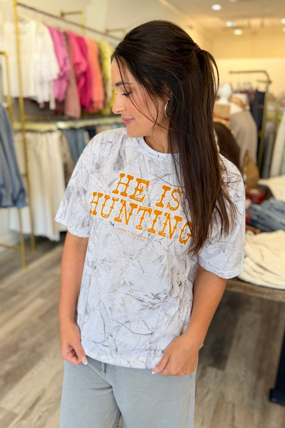 Simply Southern He Is Hunting Tee