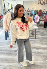 Snazzy Bow Patch Sweatshirt  **Final Sale**