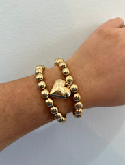 Heart of Gold Bracelet Set