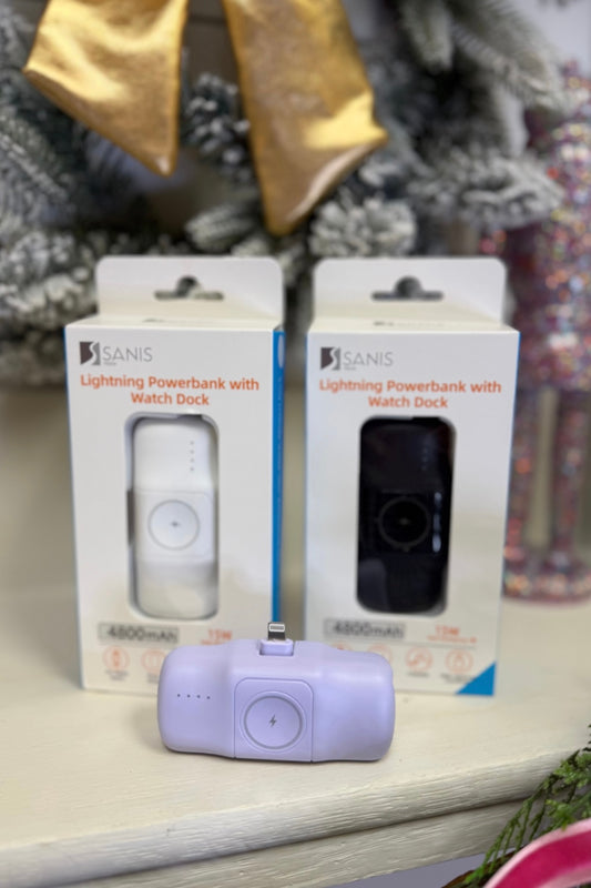 Sanis Lightning Powerbank with Watch Dock