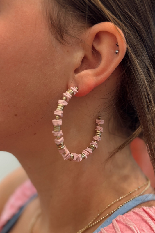 Pink Kiss Hoops