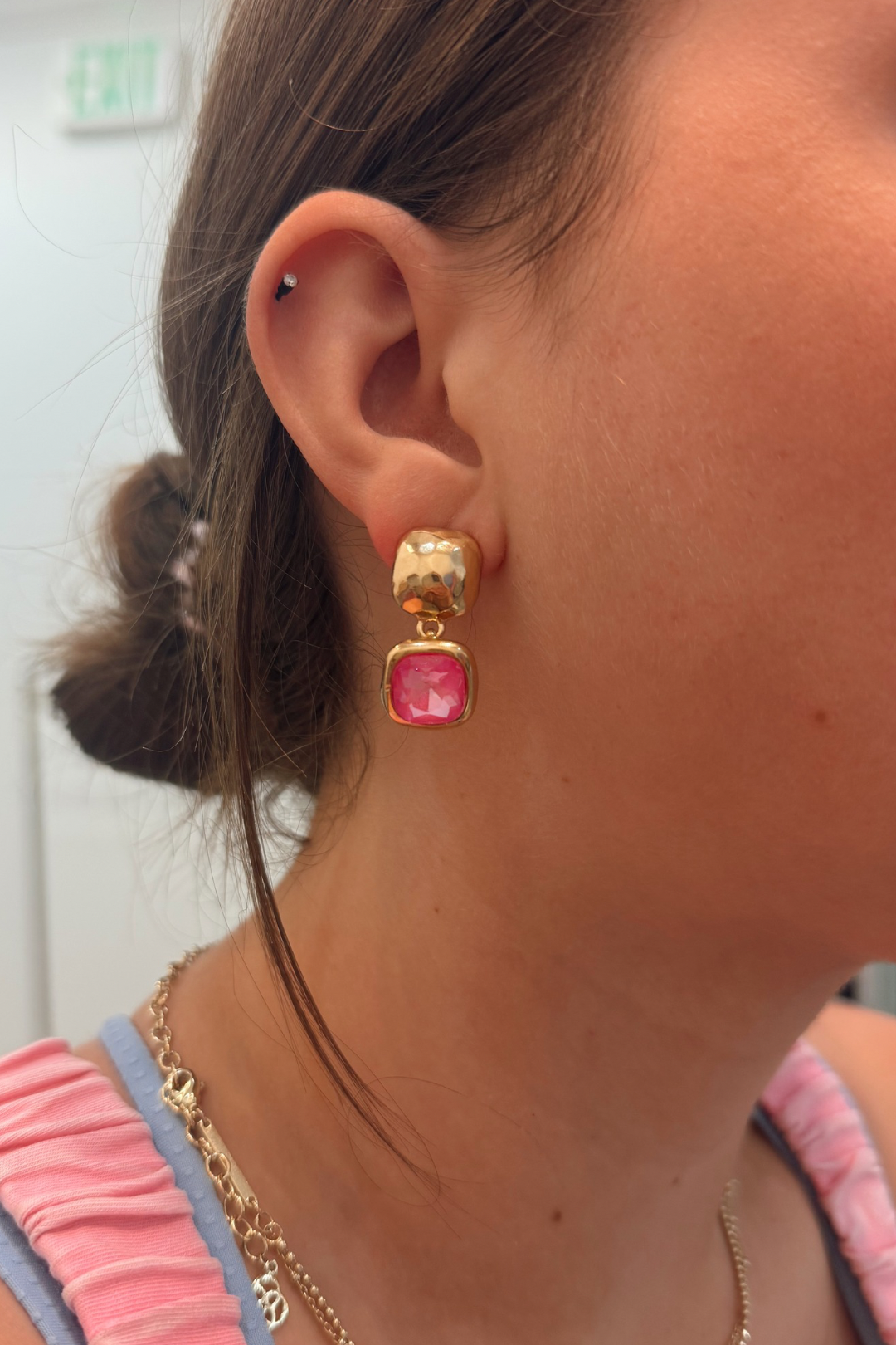 Golden Frame Earrings