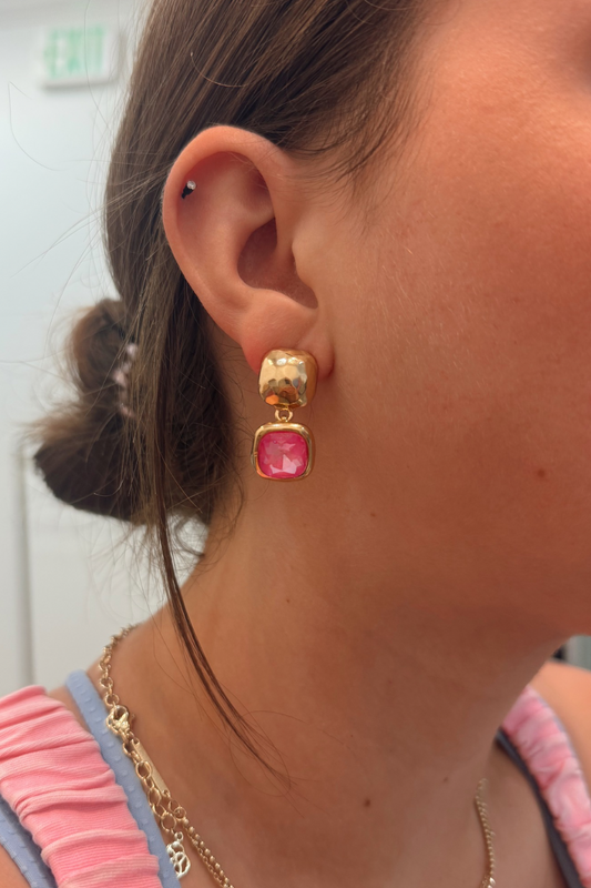 Golden Frame Earrings