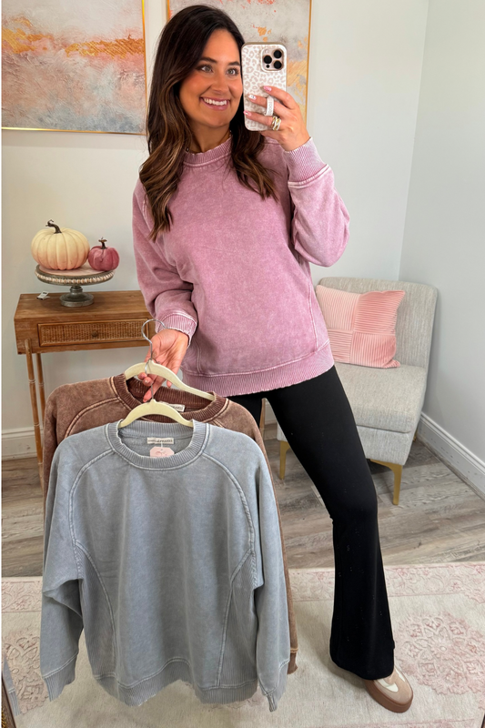 SideCast Fleece Top **Final Sale**Online Only**