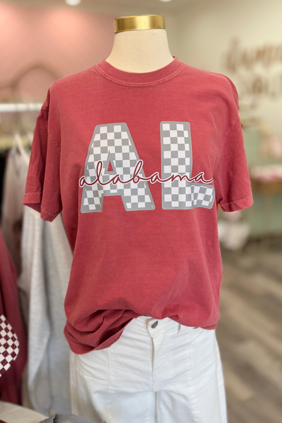 Alabama Tailgate Checks Tee