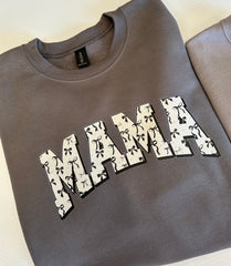 Mama Varsity Bow Sweatshirt