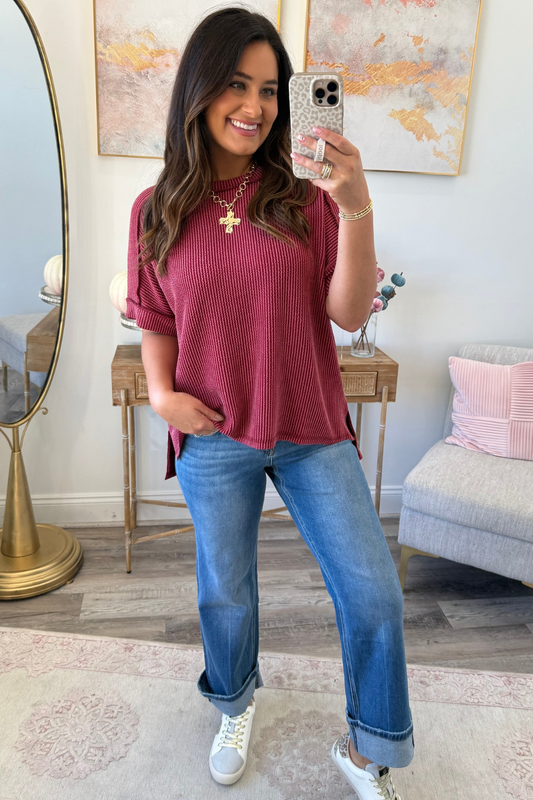 RibEdge Top  **Final Sale**Online Only**