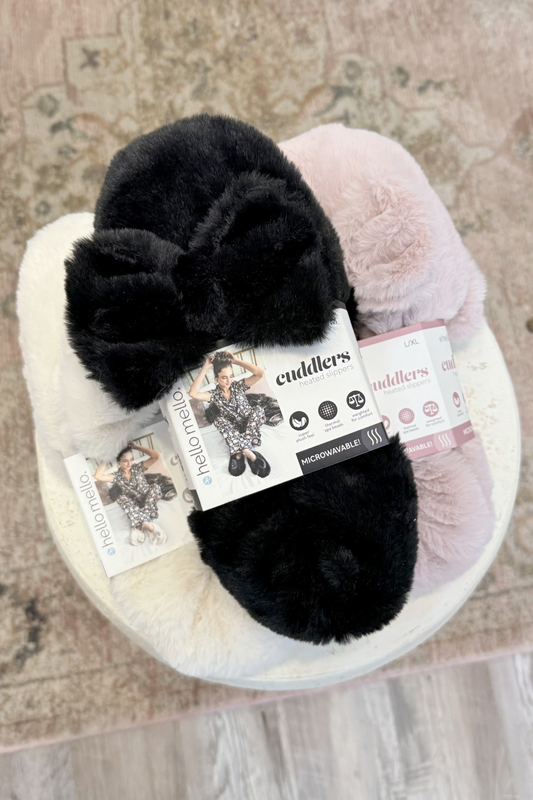 Hello Mello Cuddlers Heated Slippers *Final Sale**