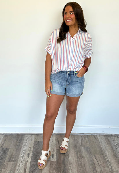 The Rebel Button Down Top