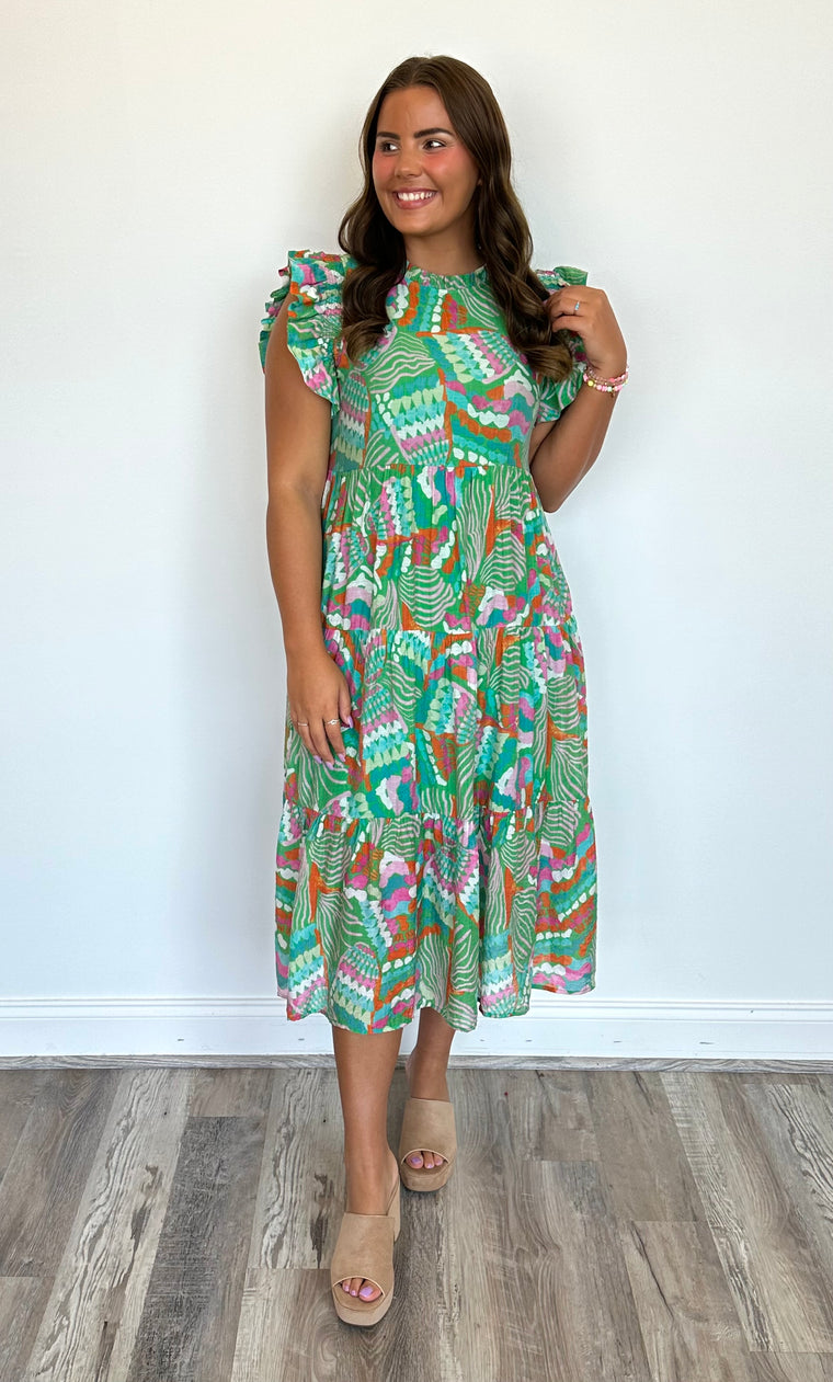 All About Fun Midi Dress**Final Sale**