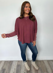 Washed Batwing Pullover