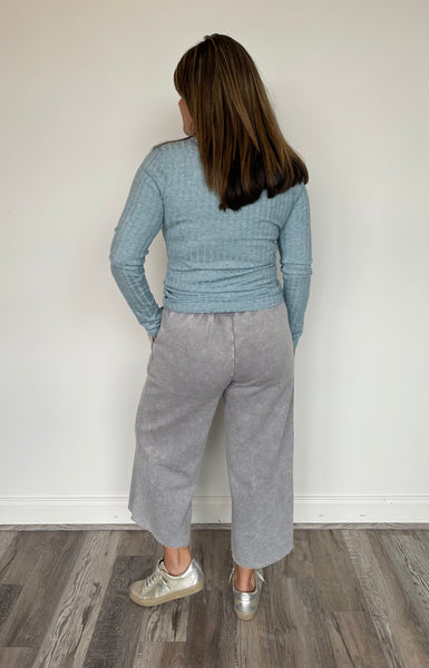 Vintage Fleece Wide Leg Pants