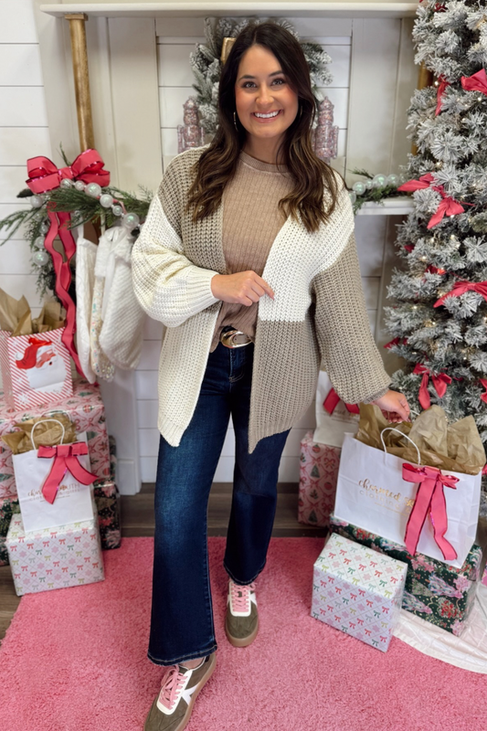 Mocha Mousse Cardigan Sweater