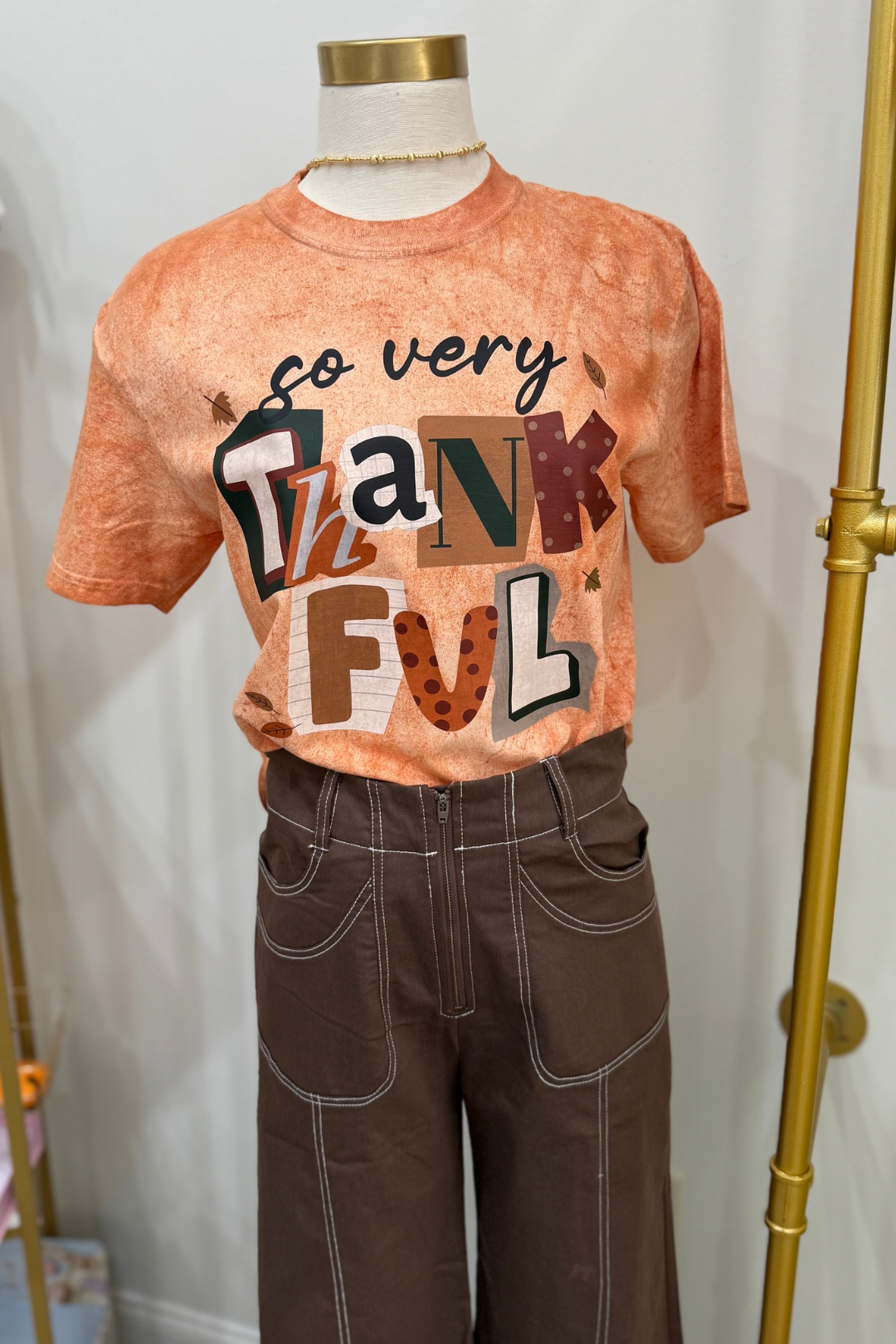 Very Thankful Tie Dye Comfort Color Tee