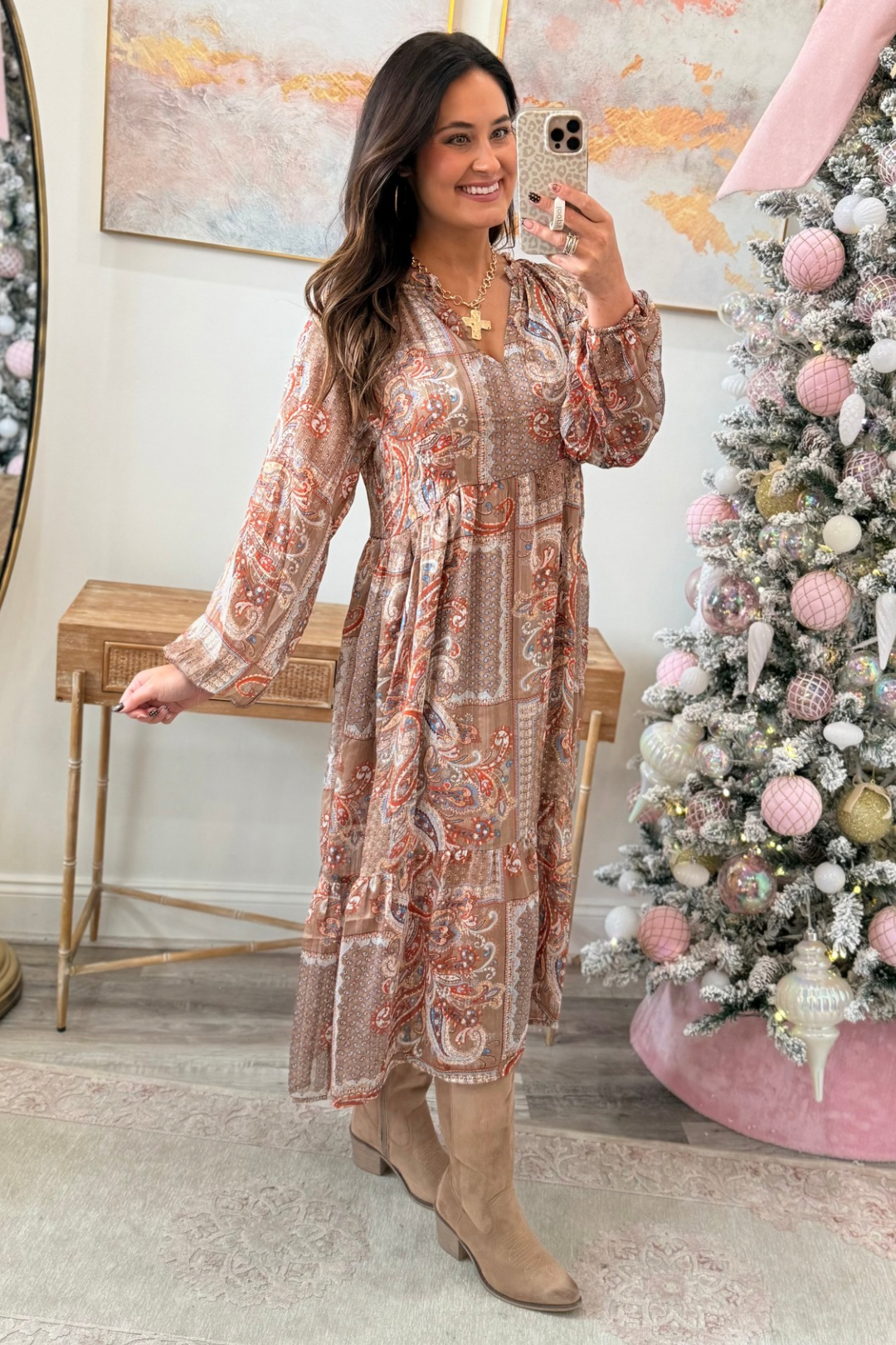 Cider and Spice Maxi Dress