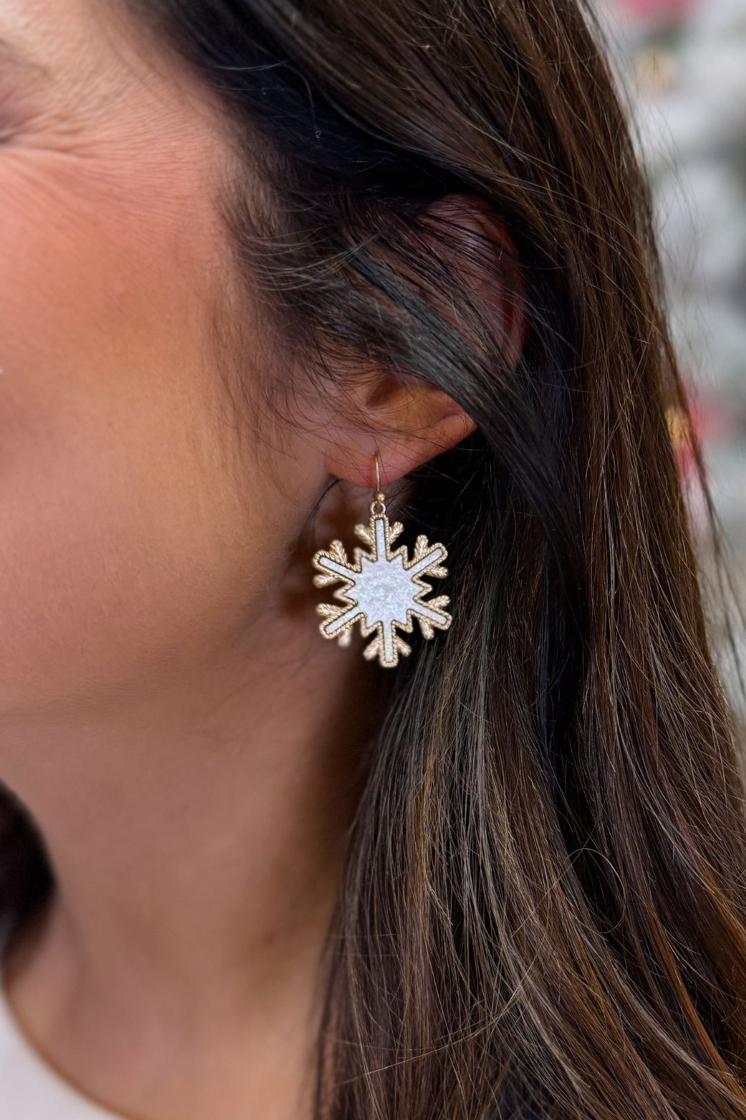 Glitterflake Dangle Earrings