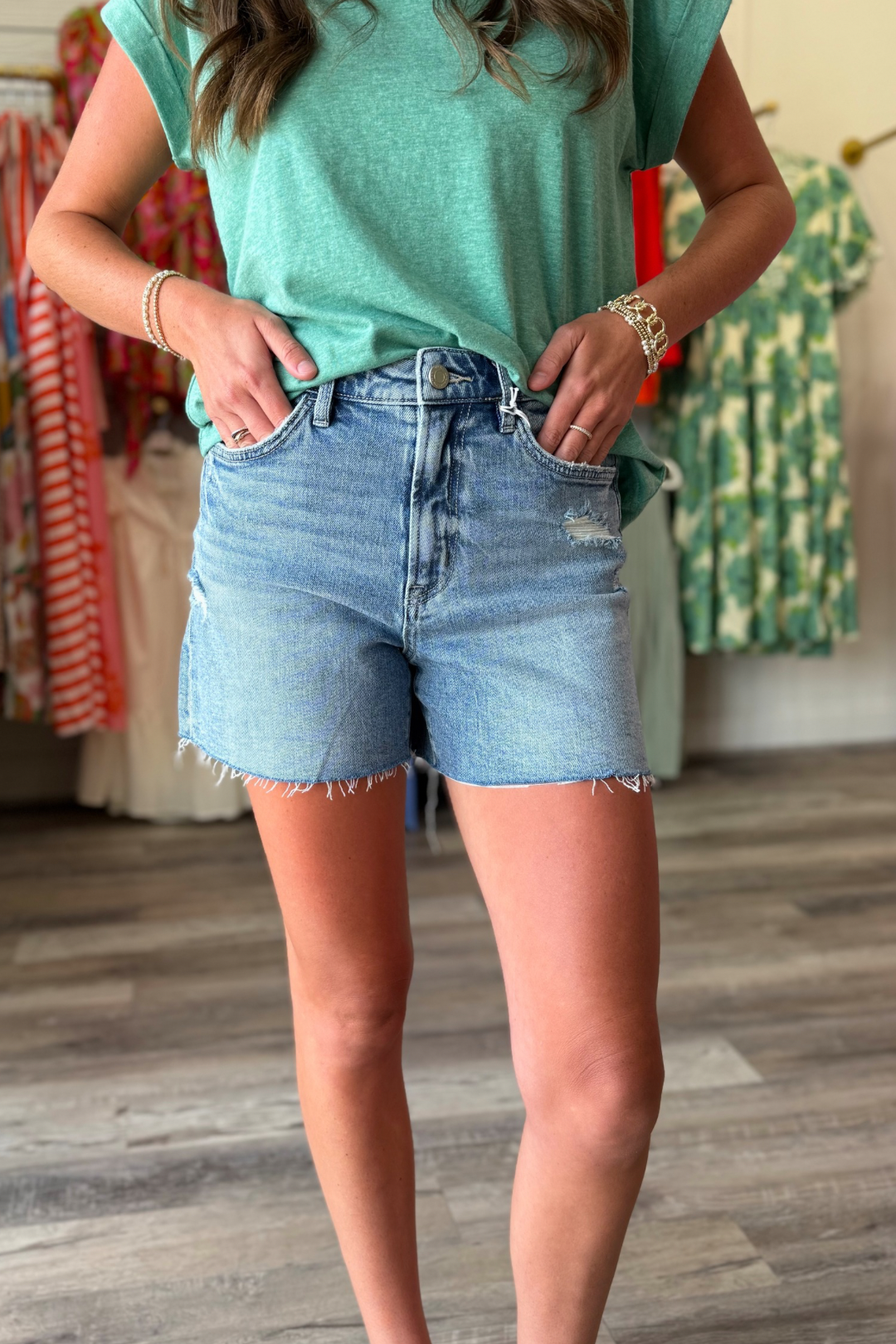 Live Wire Denim Shorts