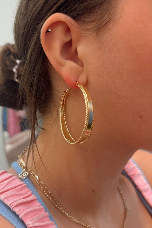 Centerline Gold Hoops