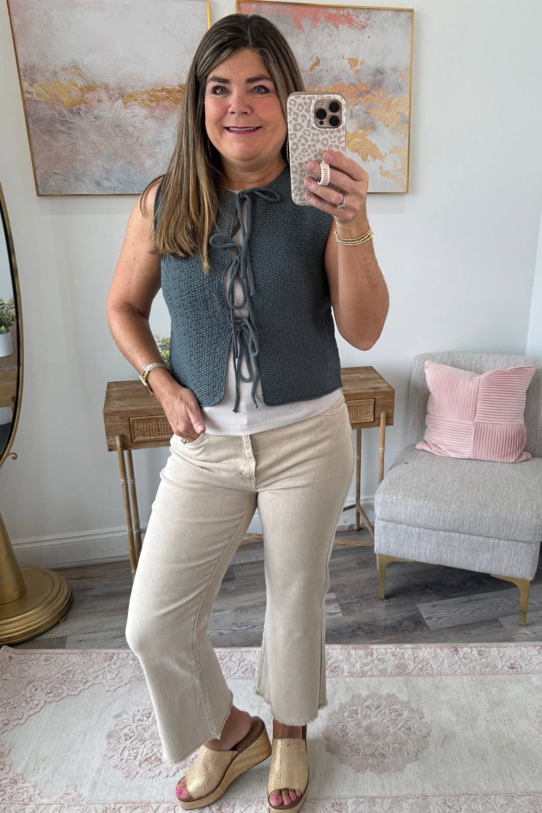 Tied Up Sweater Vest  **Final Sale**