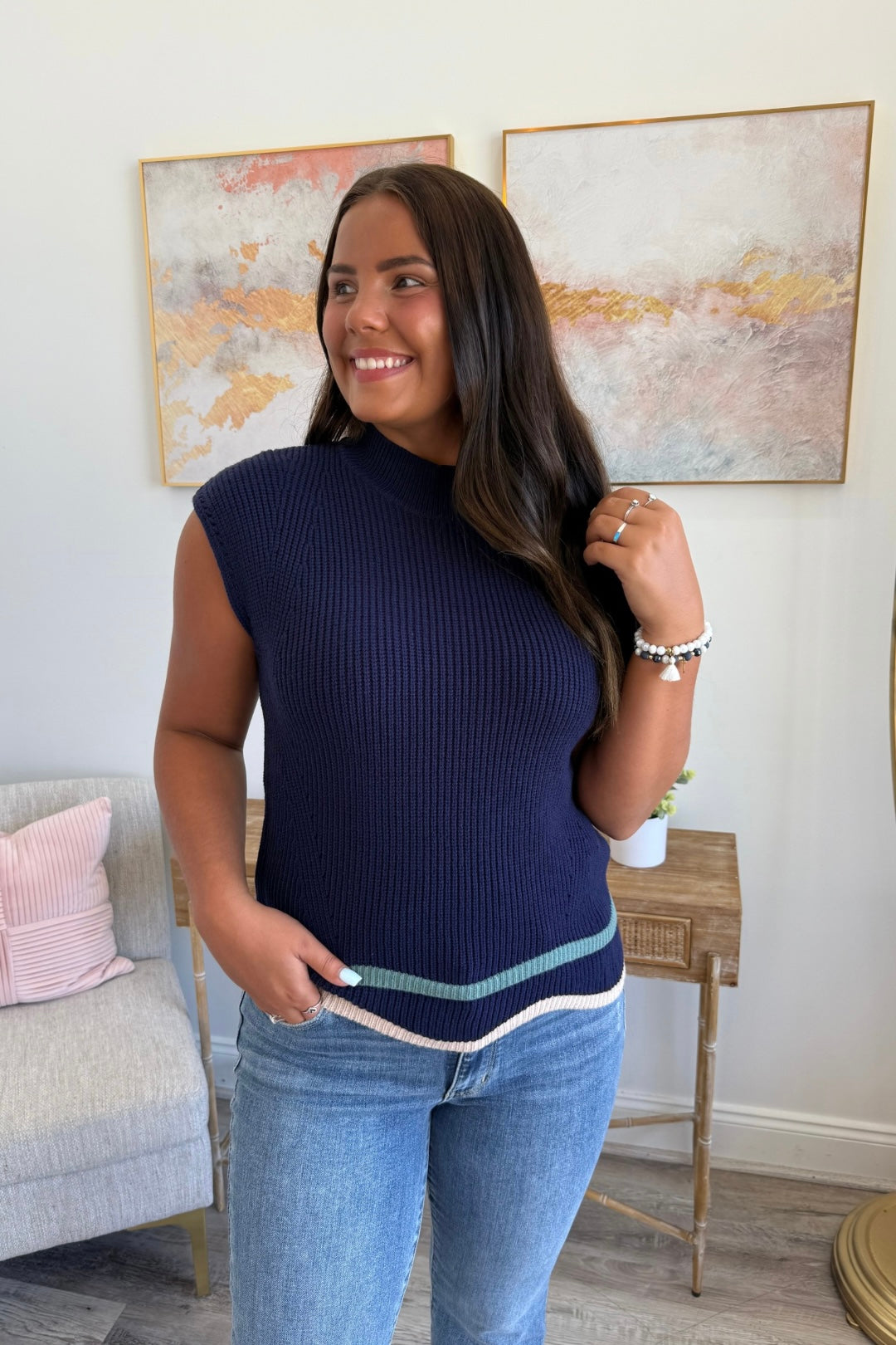 Waveline Sweater Top