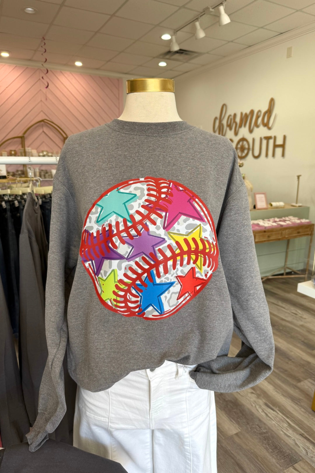 Color Pop Baseball Sweatshirt