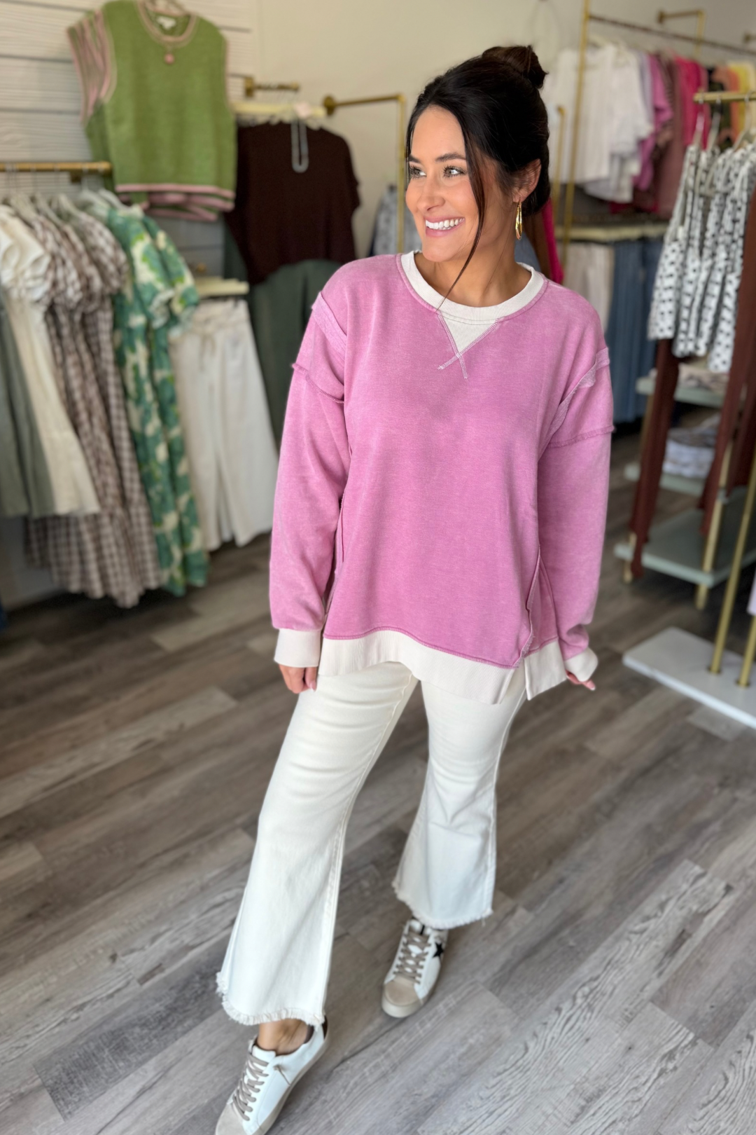 Cozy Contrast Pullover