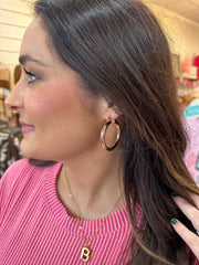 Chunky Brass Hoops