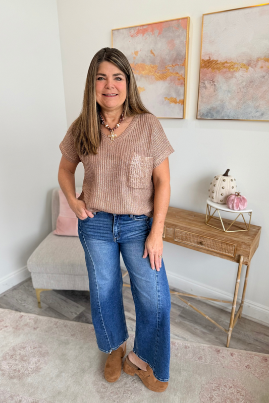 Rose Glow Sweater Top